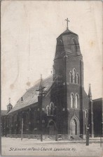 St Vincent de Pauls Catholic Church Louisville Kentucky KY RPPC 1900s Postcard picture