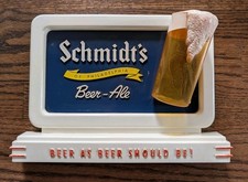 Vintage Schmidt's Of Philadelphia Counter/Wall Sign 1952 Vibrant Colors picture