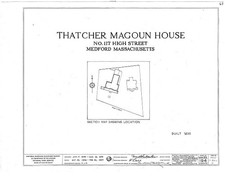 Medford Massachusetts Thatcher Magoun House 1835 HABS 117 High Street picture