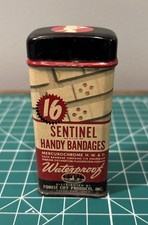 Vintage Sentinel Handy Bandages Medical Tin picture