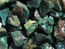 Green Jasper - Rough Rocks for Tumbling - Bulk Wholesale options picture