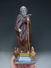 Vintage 1970 Saint Dominic de la Calzada statue with chickens picture
