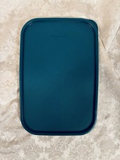 Tupperware Modular Mates Rectangular Seal Replacement Lid 1610 Mysterious Green picture