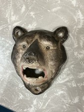RARE ORIGINAL PAINT NEAR MINT 1920-1940’s CAST IRON BEAR WITH ORIGINAL PAINT picture