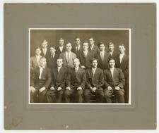 Preppy Male Students 1910 Athletic Handsome Men Antique Gay Photo Preppie Boys picture