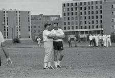 Washington Redskin coach Vince Lombardi coach Sam Huff during firs- Old Photo picture