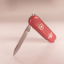 BOY SCOUTS Logo Victorinox Swiss Army 58mm Classic SD Red  picture