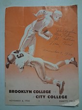 1950 BROOKLYN CITY COLLEGE Ebbetts Field FOOTBALL Program Nov 4 picture