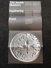 Vintage 1968/1969 RARE The Jewish Museum Exhibit Promotion Poster Ingathering NY picture