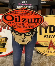 Vintage Style Metal Sign Oilzum Motor Oils 16x16 Made in USA picture