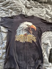 Harley-Davidson vintage 3D Righteous Ruler Eagle Graphic T-Shirt Milwaukee Iron picture