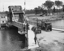 British Transport Caen Canal Bridge at Benouville 8x10 WWII WW2 Photo 523 picture