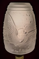Muller Freres French Art Deco Flying Bird Replacement Frosted Glass Lamp Shade picture