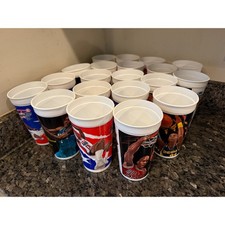 Vintage 90s McDonalds NBA Cups Lot 20 Michael Jordan Space Jam Dream Team II USA picture