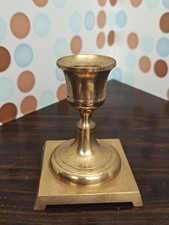 Vintage Brass Plated Candlestick Candle Holder India, 3
