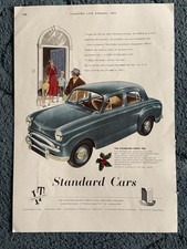 1956 Standard Super Ten Car Advert - Original Vintage Print Ad Christmas Theme⁠ picture