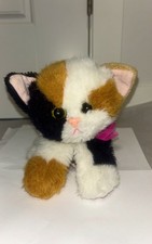 Vintage 1992 Tyco Kitty Kitty Kitten Calico Plush - WORKING PURR - Rare 90s Toy picture