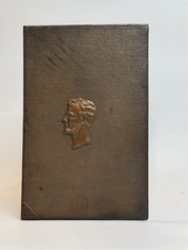 Antique Abraham Lincoln Cast Metal Portrait Plaque Insert c1909-1930 6.75” picture