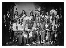 CHIEF RED CLOUD NATIVE AMERICAN SIOUX WAR DELEGATION TO WASHINGTON DC 5X7 PHOTO picture
