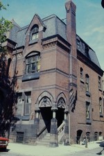 1975 35mm Slide Philadelphia Masonic Temple Architectural Detail Brick Building picture