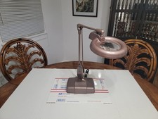 Dazor M-1470 Floating Magnifying Articulating Desk Lamp Tele Light MCM VTG 🔥 picture