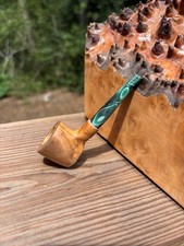 Olive burl wood one hit Dublin mini pipe picture