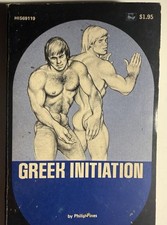 GREEK INITIATION 1974 PHILIP PINES-SURREY HIS69 VTG PULP NOVEL GAY INTRST NICE picture