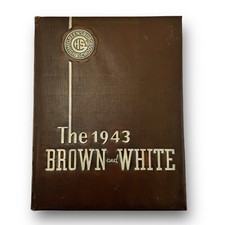 Yearbook Brown and White Greensburg Pennsylvania High School 1943 picture