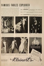 1940 Kleinerts sturdi flex rubber foundations Vintage Ad famous fables exploded picture