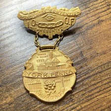 Antique 1917 Badge Pin Odd Fellows Grand Lodge ~York, Pennsylvania Convention picture