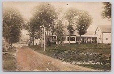 Real Photo Postcard New Portland Maine c1910 Maple Street RPPC   picture