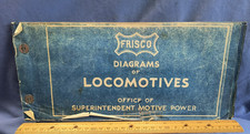 Vintage Frisco Railroad Diagrams of Locomotives Blueprint ORIGINAL picture