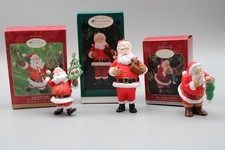Hallmark Keepsake Club 1997 (3) Santa Ornaments new See Desc. For detailed info picture