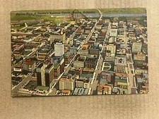 Postcard Omaha NE Nebraska Downtown Aerial View River Bridge Vintage PC picture