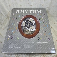 Rhythm Small World Joyful Nostalgia Musical Wall Clock 4MH852WD06 Oak Boxed LN picture