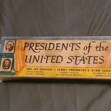 Plastic Politics Figurine Set: Coolidge, Hoover, FDR, Truman, Eisenhower + Mamie picture