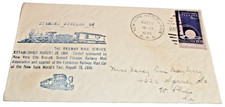 AUGUST 1939 NEW YORK WORLD'S FAIR SOUVENIR ENVELOPE RPO CACHET D picture
