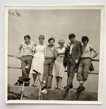 Handsome guys pretty attractive girls young men women Vintage Photo picture