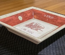 Vintage Yves Deshoulieres French Porcelain Hotel Byblos St Tropez 2000 Dish Tray picture