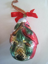HUGE Cardinal Ornament Winter Treasures Greetings LENOX 6