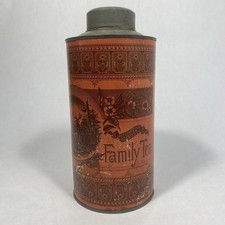 Vtg Choice Family Tea Tin Can E Gillies & Co Importer NY 9” Rare Country Grocery picture