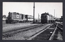 SENNETERRE Quebec 1965 Postcard; CN Railways Locomotive, Train picture