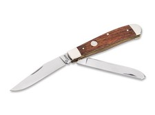 Boker Manufaktur Trapper Pocket Knife, Rosewood Scales, 3.125