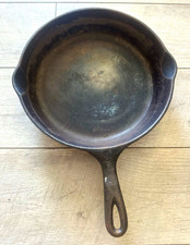 Vintage Wagner Ware Sidney O No 8 Cast Iron Skillet Heat Ring Double Spout  picture