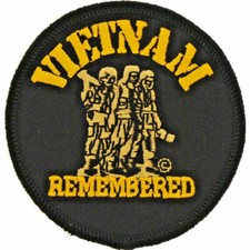 VIETNAM REMEMBERED Embroidered Shoulder Patch 3