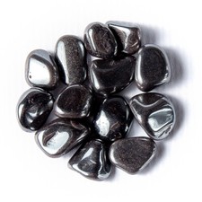 1/4 lb Tumbled Hematite Gemstone Crystals 8-18 Stones Gem Rock Specimens Healing picture