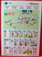 Airtours International Airbus MD83 Safety Card AIH/012/MD83 December 1993  picture