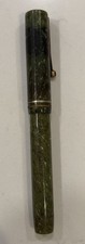 Sheaffer White Dot Flat Top Fountain Pen-jade green-stiff Vintage picture