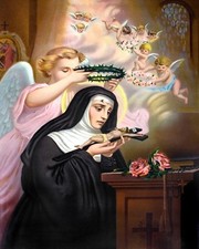 Catholic print picture - ST. RITA - 8