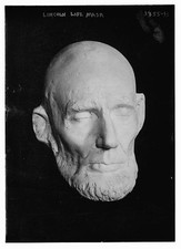 Photo:Abraham Lincoln Life Mask Portrait 1860s Bust Sculpture picture
